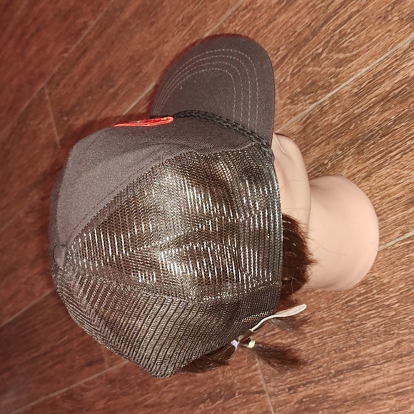 Vintage 90s Tyson Brown Rope Strapback Trucker Hat Baseball Cap Mesh Made In USA - Picture 9 of 11